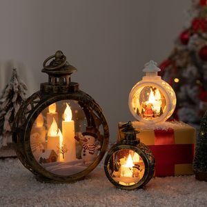 Decoraci￳n navide￱a Vintage LED Light Shop Exhibici￳n de la ventana de Navidad Costeo Colgante creativo de luz c￡lida decoraciones