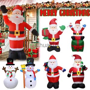 Kerstversiering 1,2-2,4M Opblaasbare Kerst Kerstman Sneeuwpop Ornament Outdoor Kerstversiering voor Huis Navidad 2023 Nieuwjaar Noel x1020