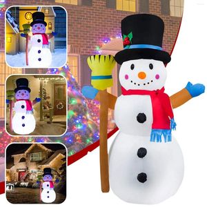 Décorations de noël 1.2m poupée gonflable bonhomme de neige pour la maison extérieure guirlande cour accessoire lumière LED jouet ornements 2022 an cadeau