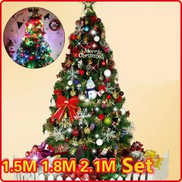 Décorations de Noël 1.5/1.8/2.1M Décoration d'arbre artificiel 2024 Année Décor Fournitures de fête Drop