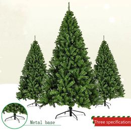Décorations de Noël 1,5 m 2,1 m Cryptage d'arbre Vert PVC Grande décoration 2023 Année Scène de fête à la maison 231212