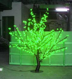 Decoraciones navideñas 1,5 m de altura LED Cherry Blossom Tree Light 480pcs Bombillas 110 / 220VAC Siete colores para la opción A prueba de lluvia Uso al aire libre Gratis