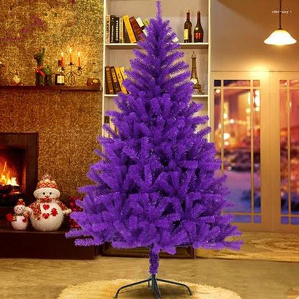 Decoraciones navideñas 1,8 M/180 CM árbol de cifrado de lujo púrpura El supermercado suministros decorativos para el hogar