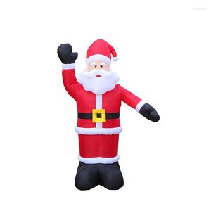 Kerstdecoraties 1,8 m opblaasbare draagbare Santas Decoratie voor buitenboom Santa Claus groot formaat decor commercieel