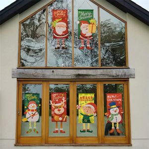 Kerstversiering 1 Deur- en raamdecoratie Dwerg Oude man Sneeuwpop Elf Hangende banner Vakantiehanger 231013