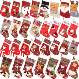 Kerstversiering 1 ML Kerstinventaris Decoratie Kerst Snoepzak Sokken Kerstdecoratie Thuis Kerstnavigatie Nieuwjaar 2024 Cadeauzakje Decorat