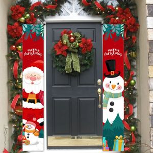 Kerstversiering 1 paar Vrolijke hallogo deurbanners Kerstman hanger paar navigatie woondecoratie Nieuwjaarscadeaus 231013