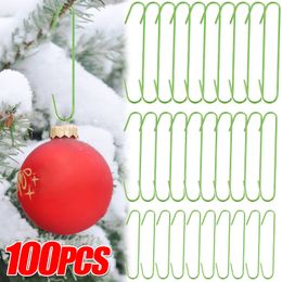 Décorations de Noël 10100pcs crochets d'ornement boules d'arbre de Noël pendentif support suspendu crochet en plastique pour la décoration de fête de l'année Navidad 230905