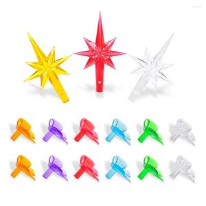 Décorations de Noël 103pcs / 153pcs Ampoule de remplacement d'arbre en céramique Multicolor Bowknot Top Hat Star Country Art Décoration de la maison