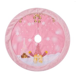 Kerstdecoraties 108 cm roze lichtgevende boomrok vloer Cover Sweater voet tapijt