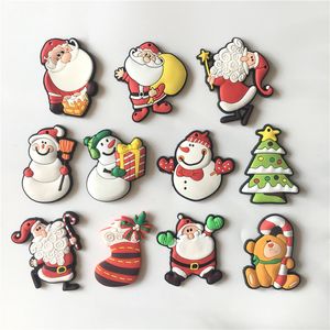 Kerstdecoraties 10PCSlot Leuke kerst koelkastmagneten Silicon Gel Whiteboard Magneten Sticker Nieuwheid Xmax Gift Home Decor 221129
