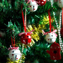 Décorations de noël 12/24 pièces cloche décoration fer maison artisanat décor arbre suspendu pendentif Navidad cadeau année noël