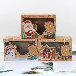 Decoraciones navideñas, 12 cajas de galletas y dulces, regalo de panadería, magdalenas/muffins