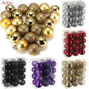 Kerstversiering 12 kleuren ballen boomornamenten kerstversiering hangende hangers jaargeschenk Noel 5z 231128