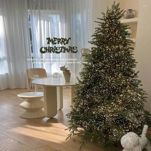 Décorations de Noël 120cm / 150cm Grand arbre artificiel avec lumières PE / PVC Cryptage mixte Luxe Accueil Décoration de sol DIY Ornements