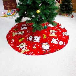 Décorations de Noël 120cm Tapis de jupe d'arbre de Noël pour la couverture de base de la maison Ornement Falda Arbol Navidad