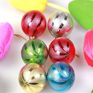 Décorations de noël 12 pcs/lot arbre décor boule boule suspendus fête de noël ornement diamètre 7 cm boules lumineuses fournitures