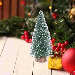 Décorations de Noël 15 pièces Mini cadeaux d'arbre petits ornements de Noël faux plastique décor de bureau artisanat enfant