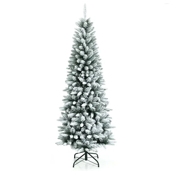 Decoraciones navideñas Árbol de mesa de cerámica pintado a mano, preiluminado, 15 pulgadas, funciona con pilas, color plateado