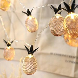 Décorations de noël 1M rétro ananas LED fruits chaîne lumière lanterne clignotant lumières chambre décoration de la maison