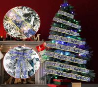 Décorations de Noël 1m2m5m décoration de Noël ruban LED arbre de Noël ornements suspendus