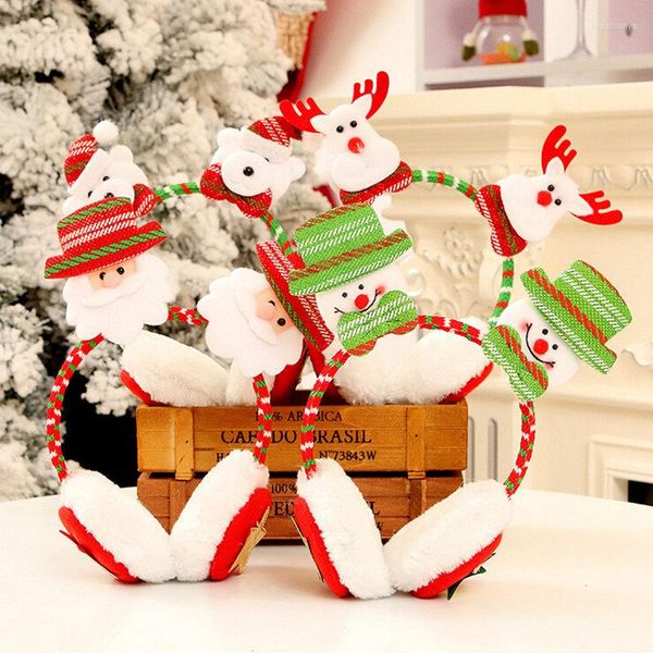 Décorations de Noël 1pc bandeau cache-oreilles pour la maison petits cadeaux enfants bébé douche année cadeau