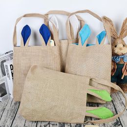 Décorations de noël 1 pc Jute Sacs De Jute De Pâques Oreilles Sac Shopping Cadeaux Blancs Pour La Maison Fête Festival Drop 1