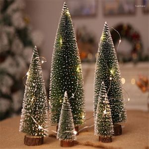 Kerstversiering 1 Pc Led Mini Boom Warm Licht Gekleurde Lichten Kleine Kerst Navidad Voor Thuis 2024 Jaar Geschenken