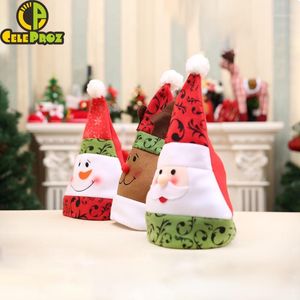 D￩corations de No￫l 1pc Santa Hat Merry Decor Children Year Year Cosplay Ornement Ornement No￫l club Home Club Birthday Party Gifts Supplies1