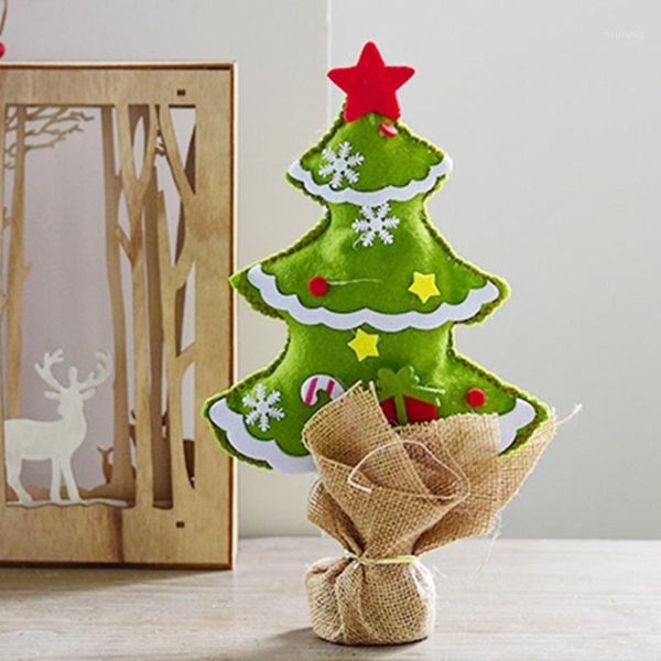 Décorations de Noël 1PC Fenêtre Décor Pendentif Non-tissé Mini Bureau Ornements DIY Arbre Enfants Creative Petite Décoration1