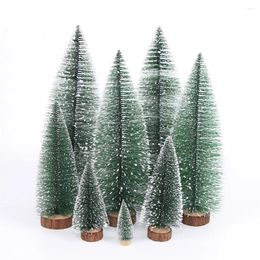 Décorations de Noël 1pcs 10/15/20/25 / 35cm Mini arbre Green Pine Needles Party Navidad Happy Year Décoration 2024