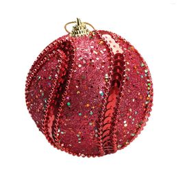 Decoraciones navideñas, 1 Uds., 8CM, bola para árbol de Navidad, decoración del hogar, adorno colgante, adorno para fiesta de Navidad 2023