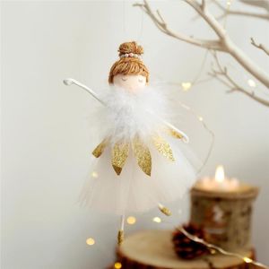 Kerstdecoraties 1 stks Decoratie Angel Doll Toy Hangende hangerse Tree Fir Home Year Hogar Gifts