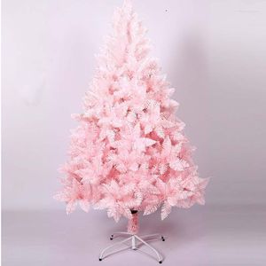 Adornos navideños 1 Uds árbol rosa 60-210cm PVC Artificial con soporte centro comercial El hogar decoración de fiesta