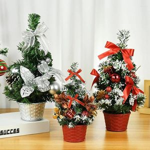 Kerstversiering 20/29cm Mini Boom Decoratie Kunstmatige Kerst Bal Kleine Pijnboom Planten Bonsai Voor Home Decor Jaar