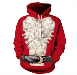 Décorations de Noël 2021 Pull Unisexe Men Femmes Vacation Vacation Santa Longsleved Pullover Sweat à sweat drôle Tops Automne Vêtements d'hiver 5914477