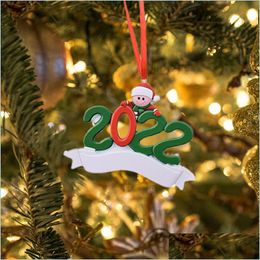 Kerstdecoraties 2022 Hars gepersonaliseerde familie kerstboom ornamenten schattige mensen winter cadeau levering drop 2021 home tuin dh2ry