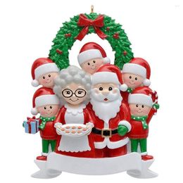Décorations de Noël 2022 Pendentif arbre famille bricolage nom Santa renne ornements année décoration de la maison en gros goutte