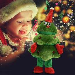 Christmas Decorations 2023 Electric Plush Toys Tree Can Sing and Dance Party for Kids Gift 221123