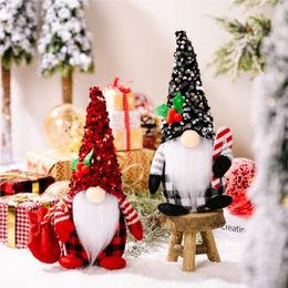 Décorations de Noël 2023 Gnome de Noël sans visage, décorations de joyeux Noël pour la maison, ornement de Noël, cadeau de l'année de Noël