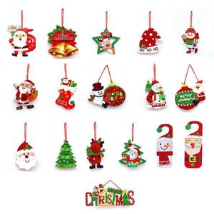 Kerstdecoraties 2023 jaar Merry For Home Romantic Kmas String Hanging Charm Party Decoration Tree Ornament1