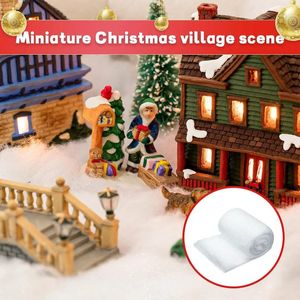 Décorations de Noël 2024 Snowfield Couvre la décoration de neige artificielle pour la jupe d'arbre DIY Village d'hiver Flakes de neige décor décor