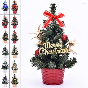 Kerstversiering 20 cm Kunstmatige Tafel Mini Boom Woondecoratie Festival Miniatuur Kerstbomen Voor Kinderen Geschenken Of Decor Jaar