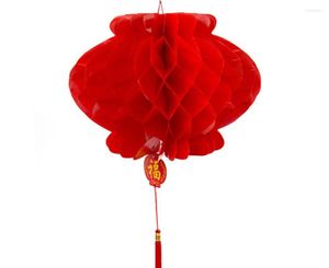 Décorations de noël 20 pièces vente directe Festival marchandises en gros rouge en plastique papier lanterne maison de mariage décoration de la maison