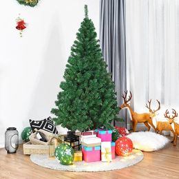 Kerstversiering 21 m boom met 800 tips Opvouwbare stabiele metalen standaard Snelle montage Vlamvertragend PVC Groene kunstmatige spar 231110