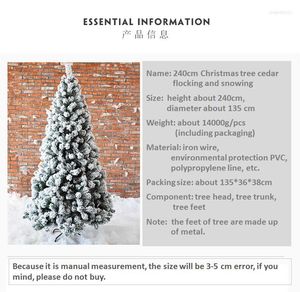 Cèdre d'arbre des décorations de Noël 240cm flocage neigeant artificiel pour la maison