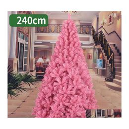 Décorations De Noël 240Cm Arbre Rose Rose Rouge Artificielle Pour La Maison Drop Delivery Jardin Festive Party Supplies Otat7