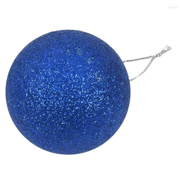 Décorations de Noël 24pcs boules d'arbre décoratives de Noël de 6cm pour la décoration intérieure (bleu royal)