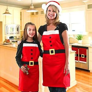 Kerstversiering 2 STKS/PARTIJ Leuke Katoenen Kerstman Patronen Grappige Sexy Vrouwen Kids Kind Chef Koken Diner Decoratie