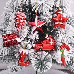 Décorations de Noël 2pcs Pinecones Béquille Étoile Ornements Suspendus pour XmasTree Pendentif Année Fournitures de fête de vacances